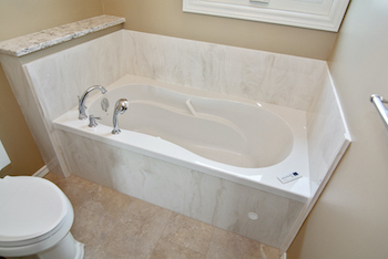 bath renovations edmonton - marble stone bathtub